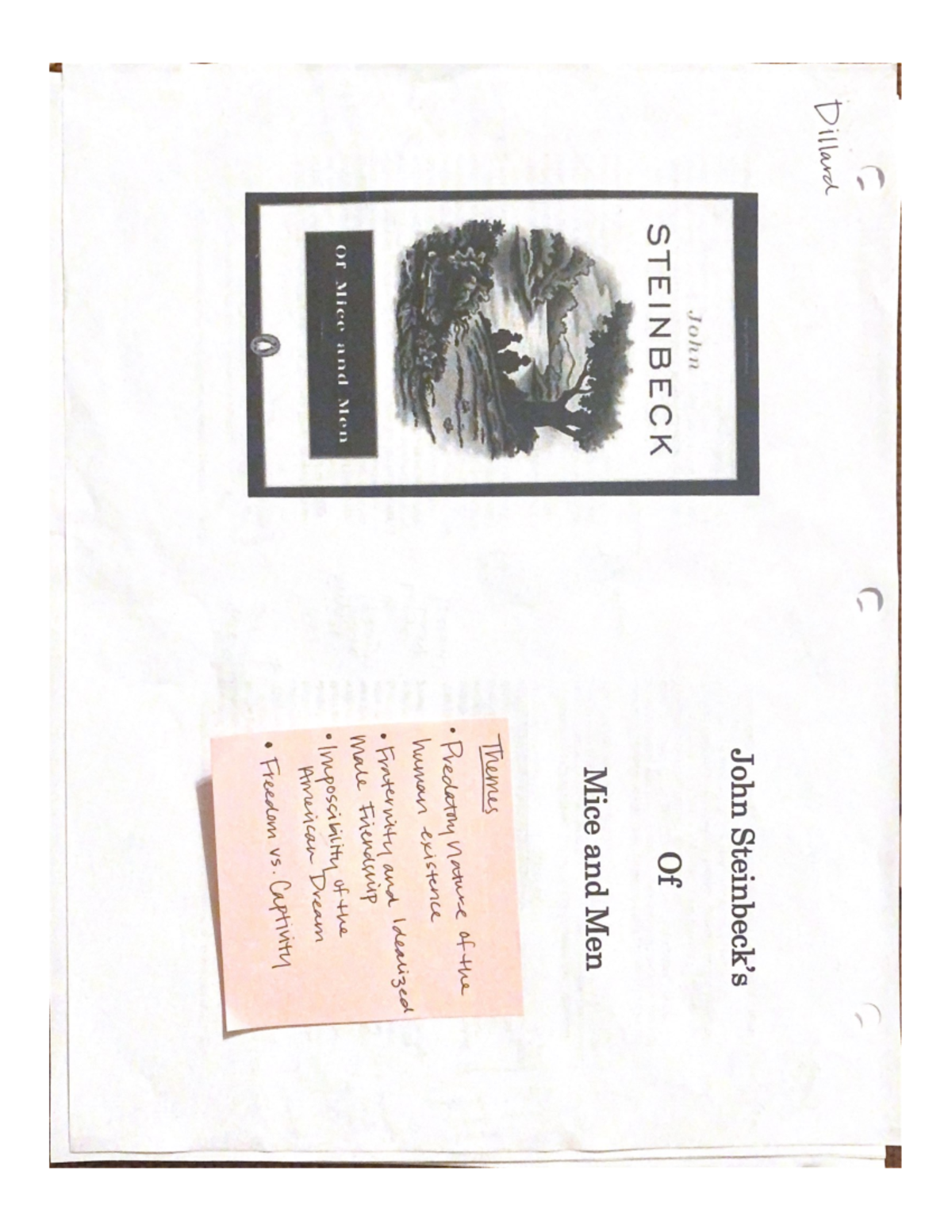 Of Mice And Men Ch. 1 - Detailed Annotations & Insights - Studocu