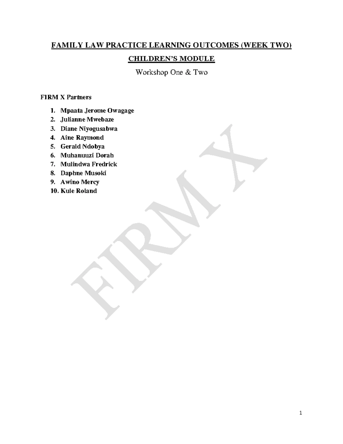 Family Law II Case Summaries for Personal Revision and Study Guide ...