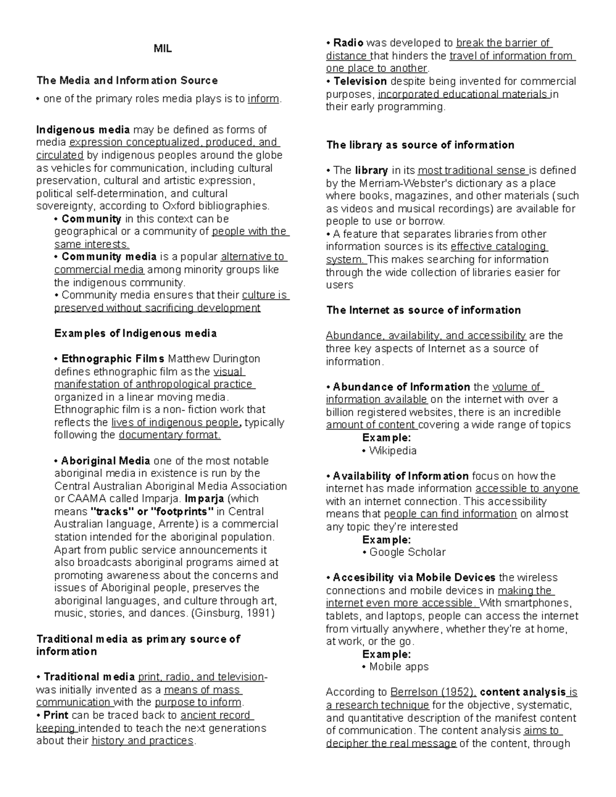 Reviewer MIL - Media Information Literacy Insights and Analysis - Studocu