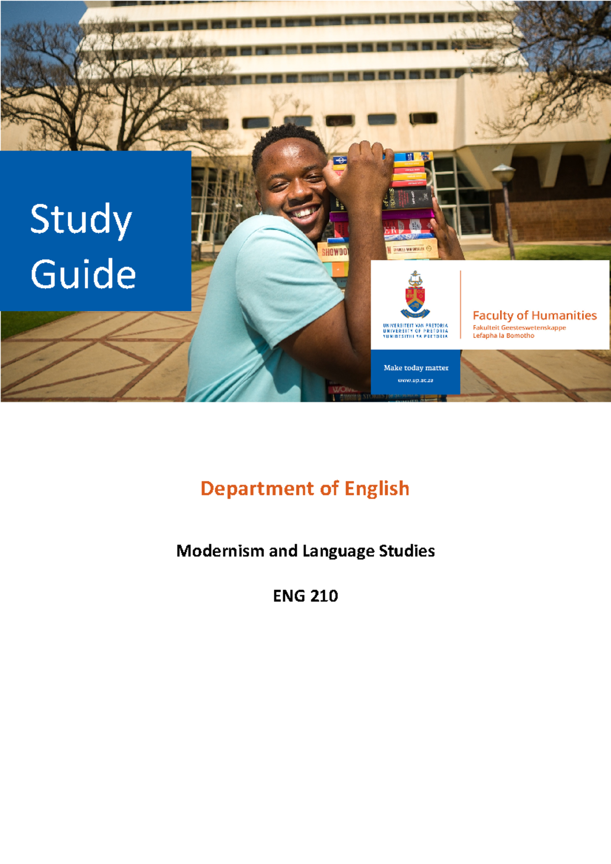 ENG 210 Study Guide 2024 - Department of English Modernism and Language ...