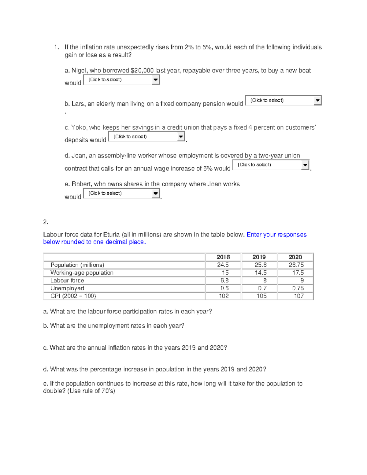 Assignment Chapter 4 - Impact of Inflation on Individuals and Labor ...