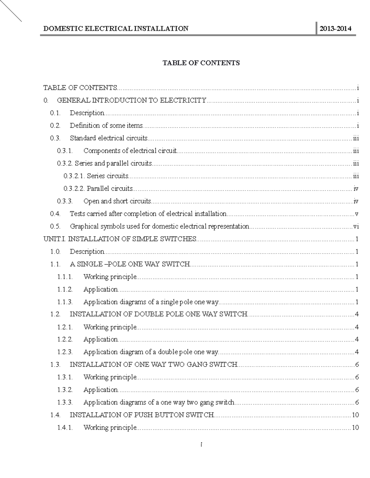 Domestic Electrical Installation Guide (2013 Edition) - Studocu