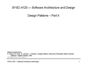 Lab assignment #1 - Carleton University Department of Systems and ...