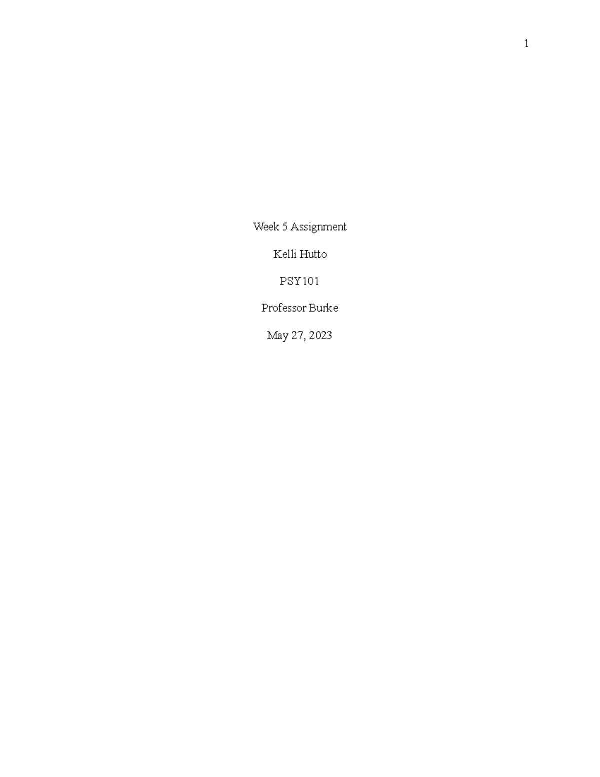 PSY101 Week 5 Assignment: Neurotransmitters and Human Development ...