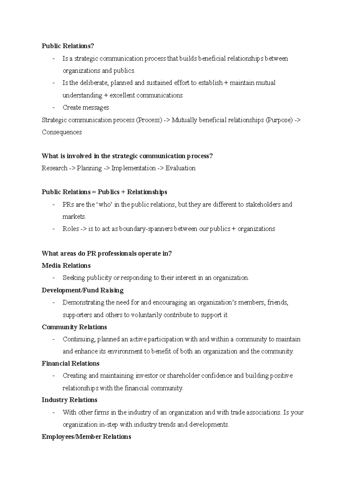 Public Relations Introduction: Understanding Relationships & Strategies ...