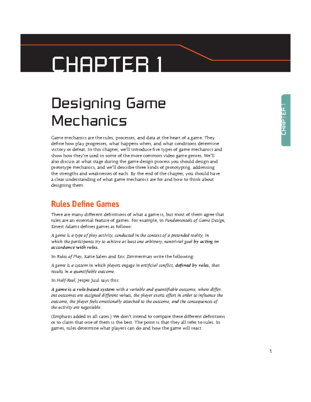 Advanced Game Design (AGD 301) - Exploring Game Mechanics - Studocu
