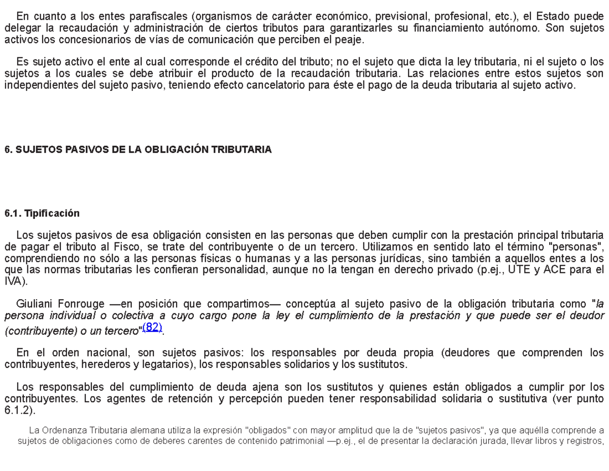 Garcia Vizcaino Sujetos Tributarios sustantivo 1 - En cuanto a los ...
