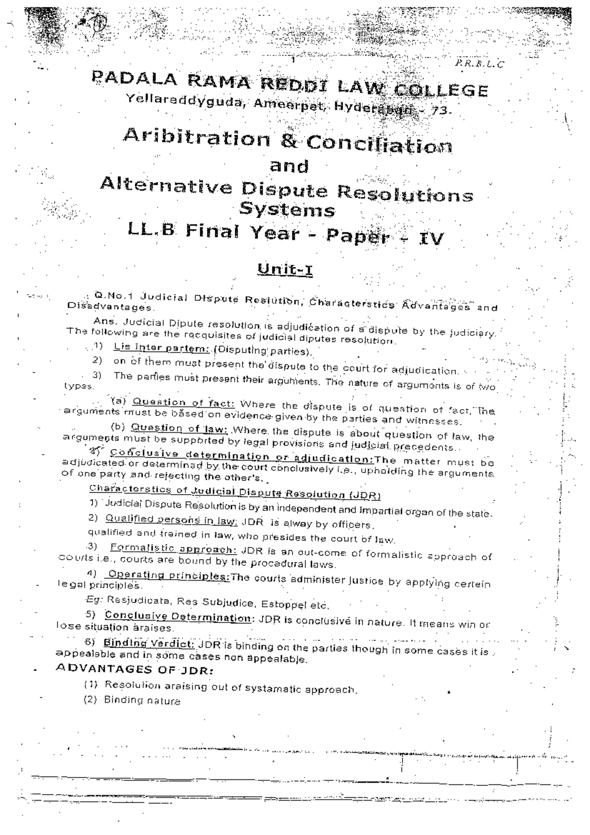 Information Technology Law: Important Questions & Cases (LLB 3YDC) - Studocu