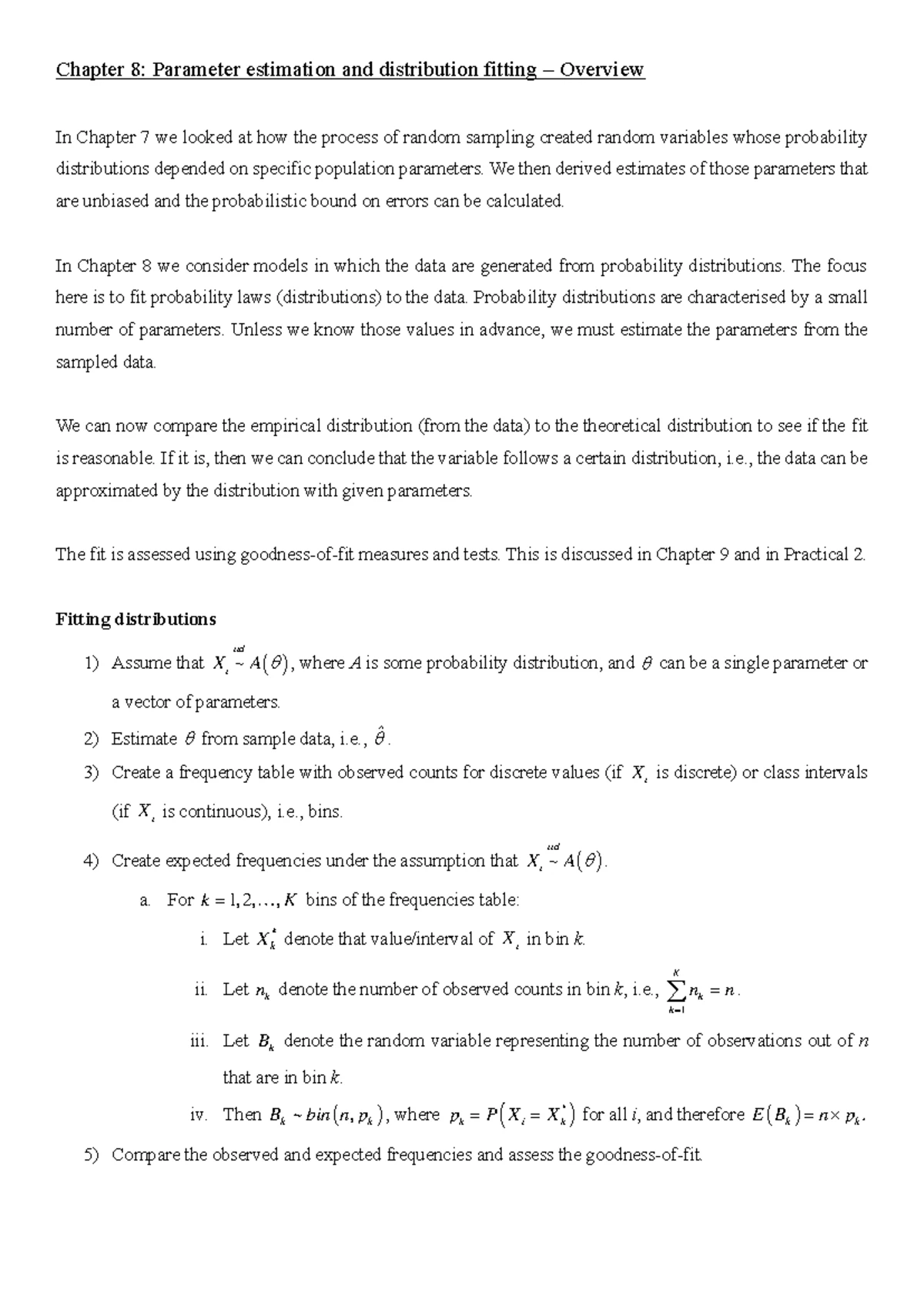 MATH101 Chapter 7: Overview of Sampling Concepts and Bias - Studocu