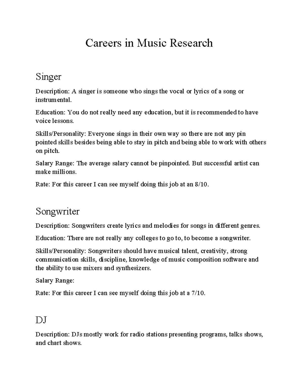Careers in Music: Insights on Singers, Songwriters, DJs, and Producers ...