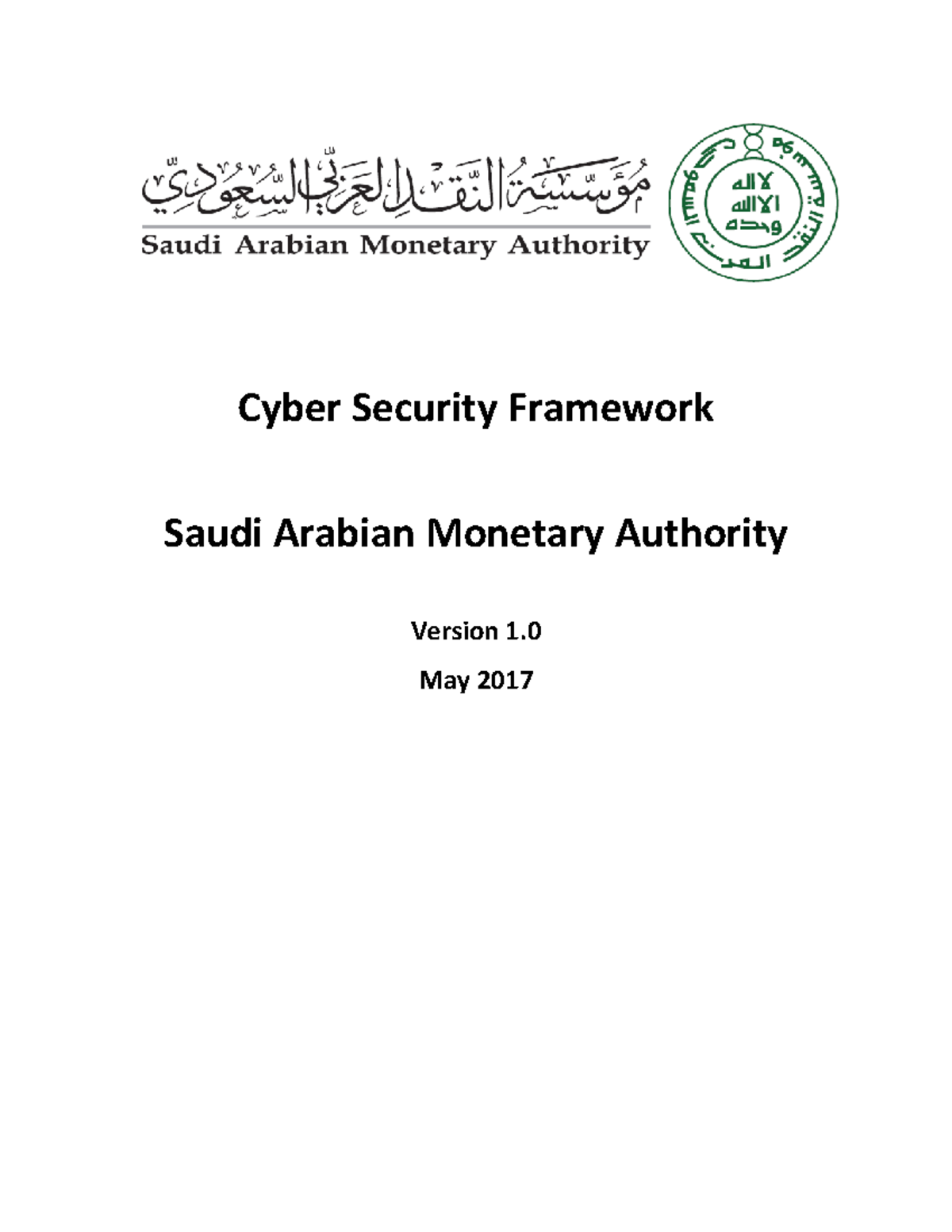 Cyber Security Framework for SAMA Regulated Financial Institutions ...