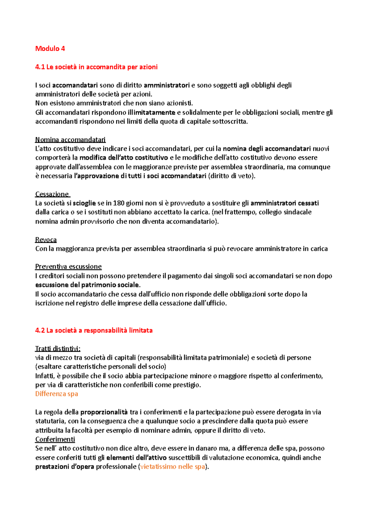 Differenze SPA e SRL dopo Riforma Diritto Societario: Analisi Comparativa -  Studocu