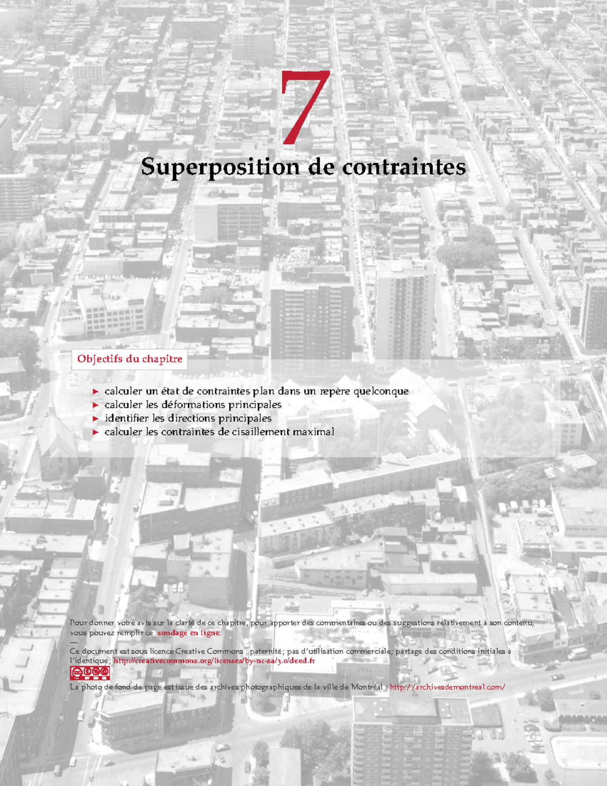 Notes de cours sur la Superposition de Contraintes - Chapitre 7 - Studocu