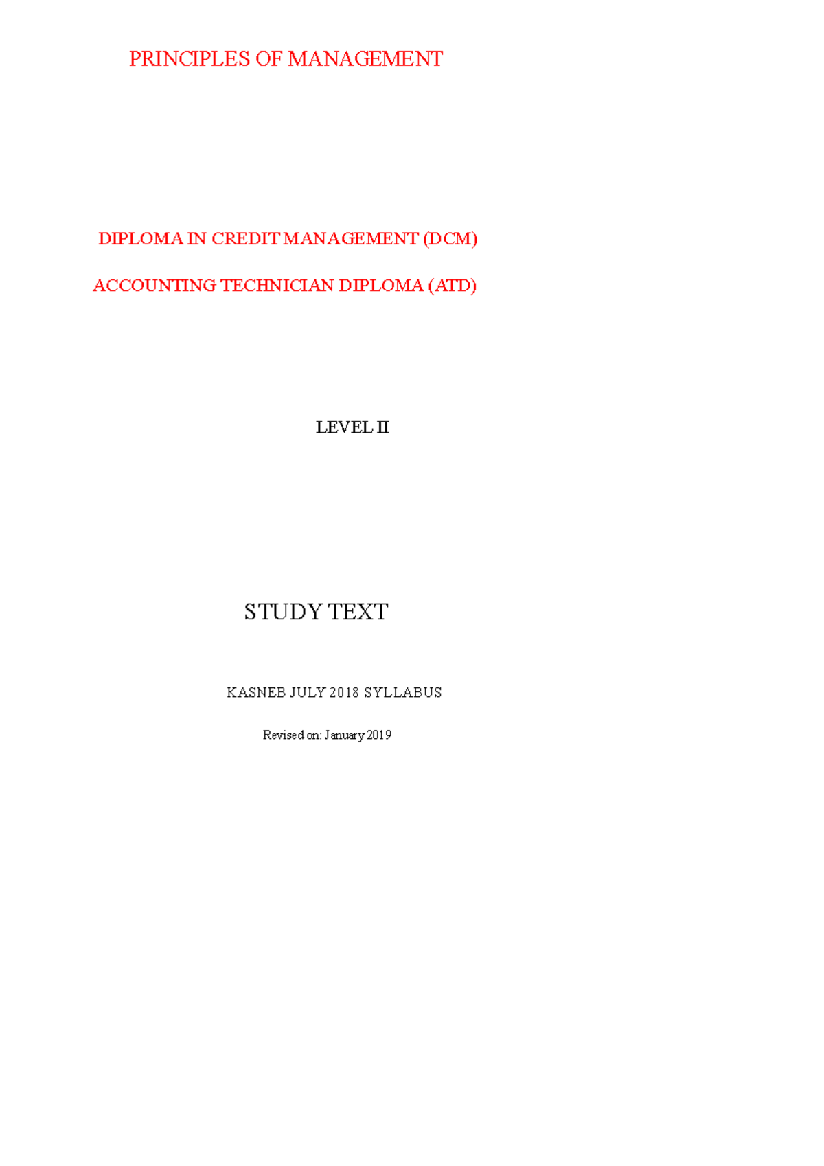 PM ATD Level 2 - Full Notes on Principles of Management with Sample Qs ...