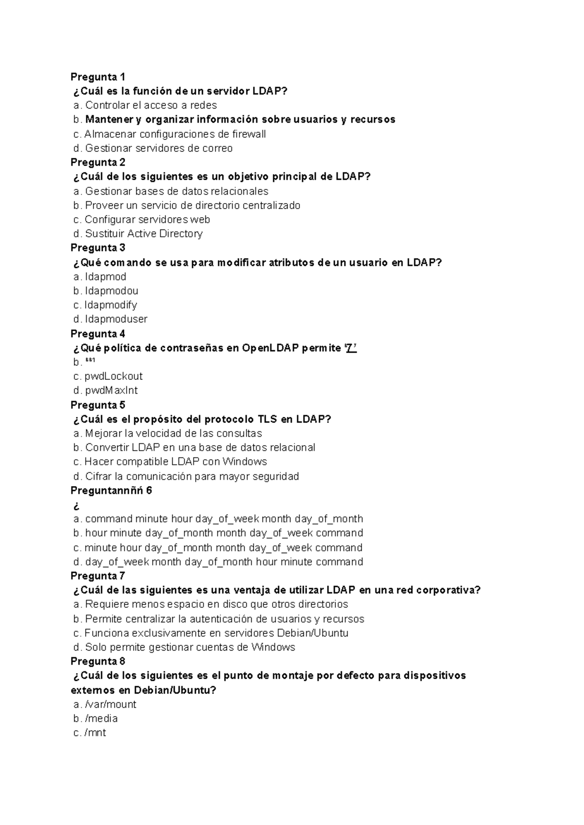 Iso - Apuntes de clase sobre LDAP y comandos de Linux - Studocu