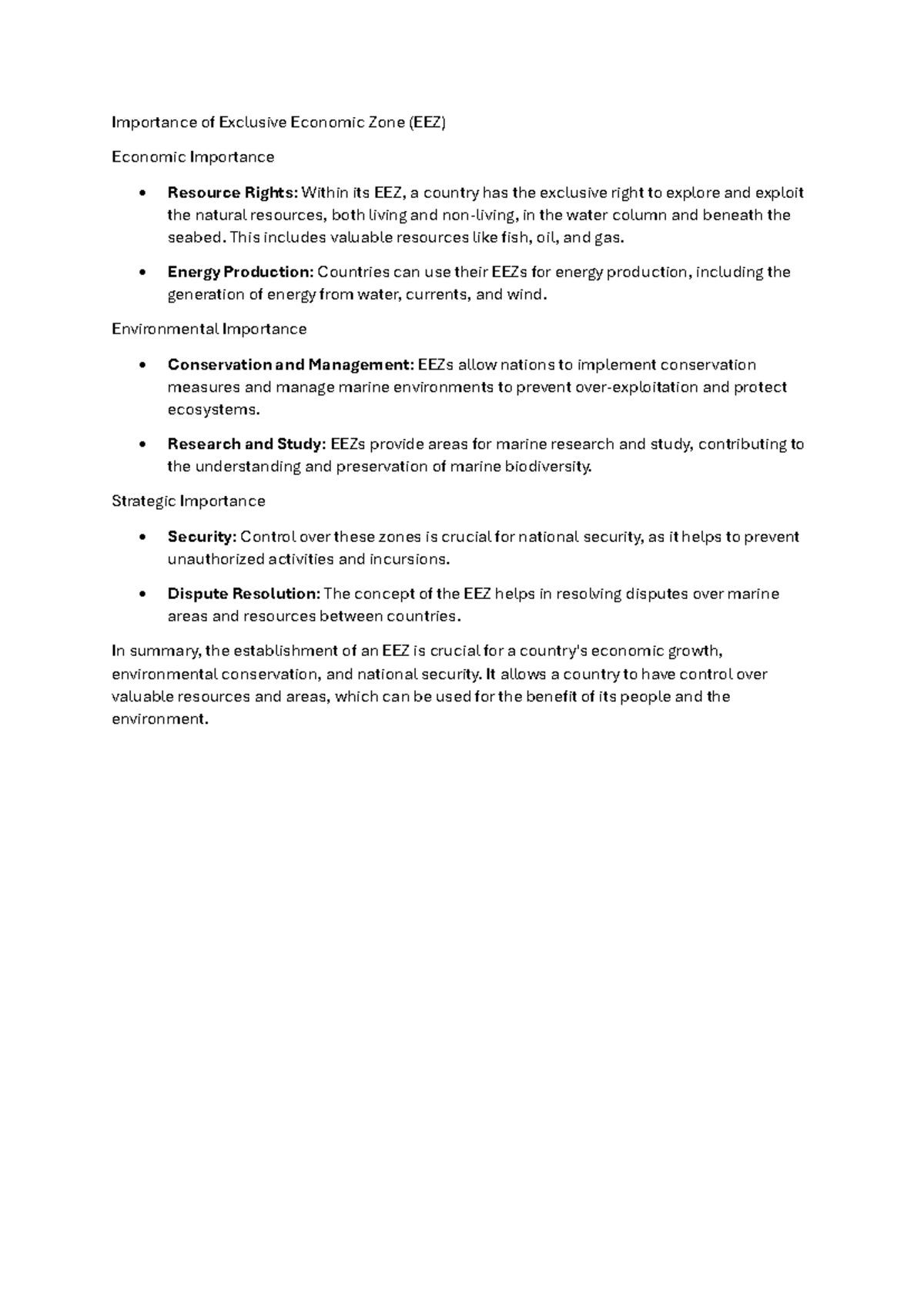 Challenges and Importance of Exclusive Economic Zone (EEZ) Management ...