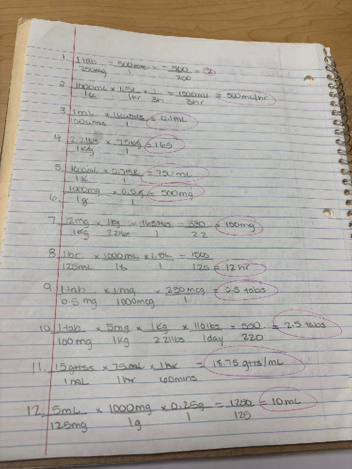 Pharmacology Dosage Calculations: 7D6F72E6 Final Exam Notes - Studocu