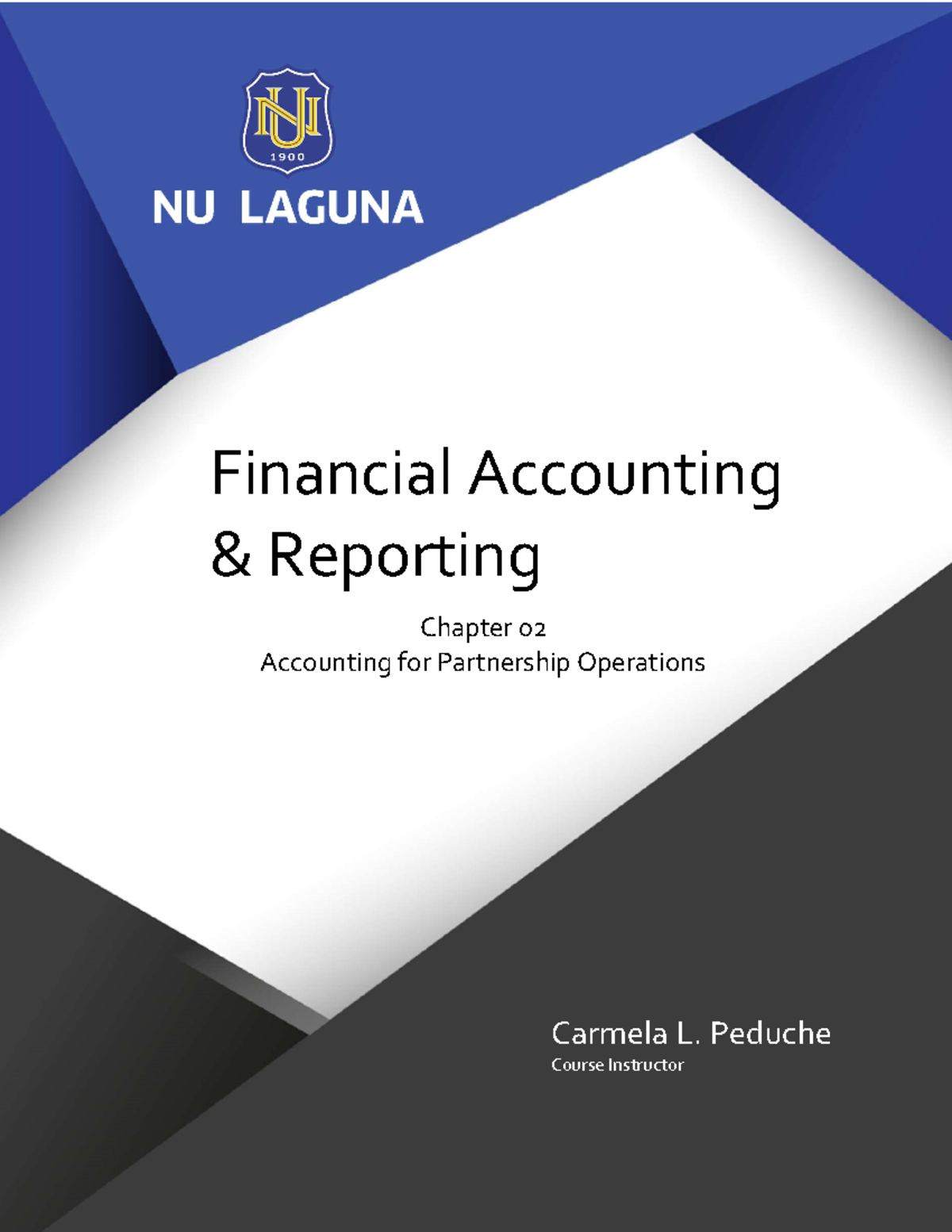 Partnership Operations - Lesson 02: Accounting for Partnerships (FINACC ...