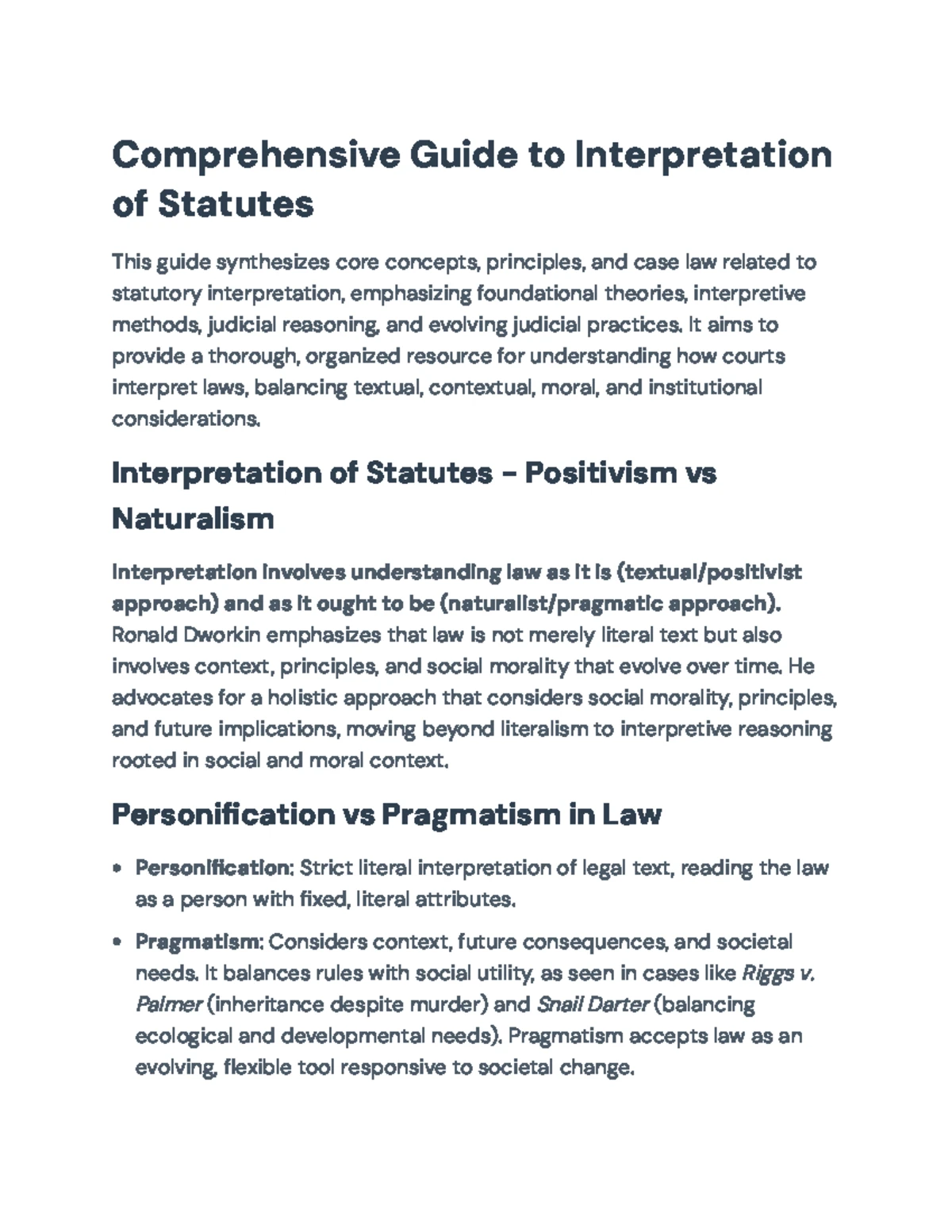 Decoding Justice: A Dworkinian Approach to Statutory Interpretation ...