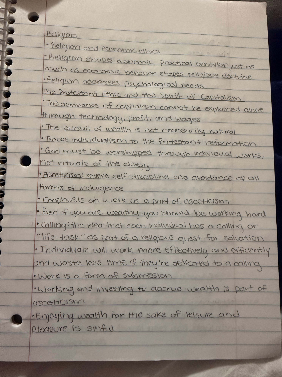 Overview of Religion and Economic Ethics - Course Code 101 - Studocu