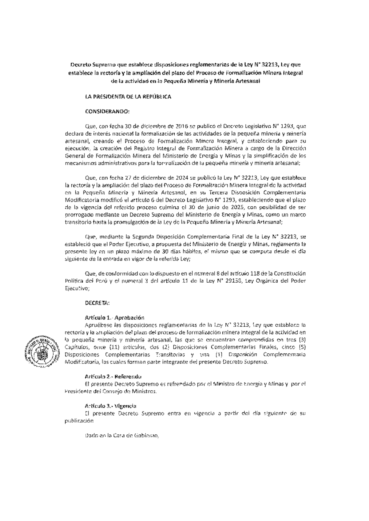 6467725-proyecto-de-decreto-supremo 046 - Decreto Supremo que establece ...
