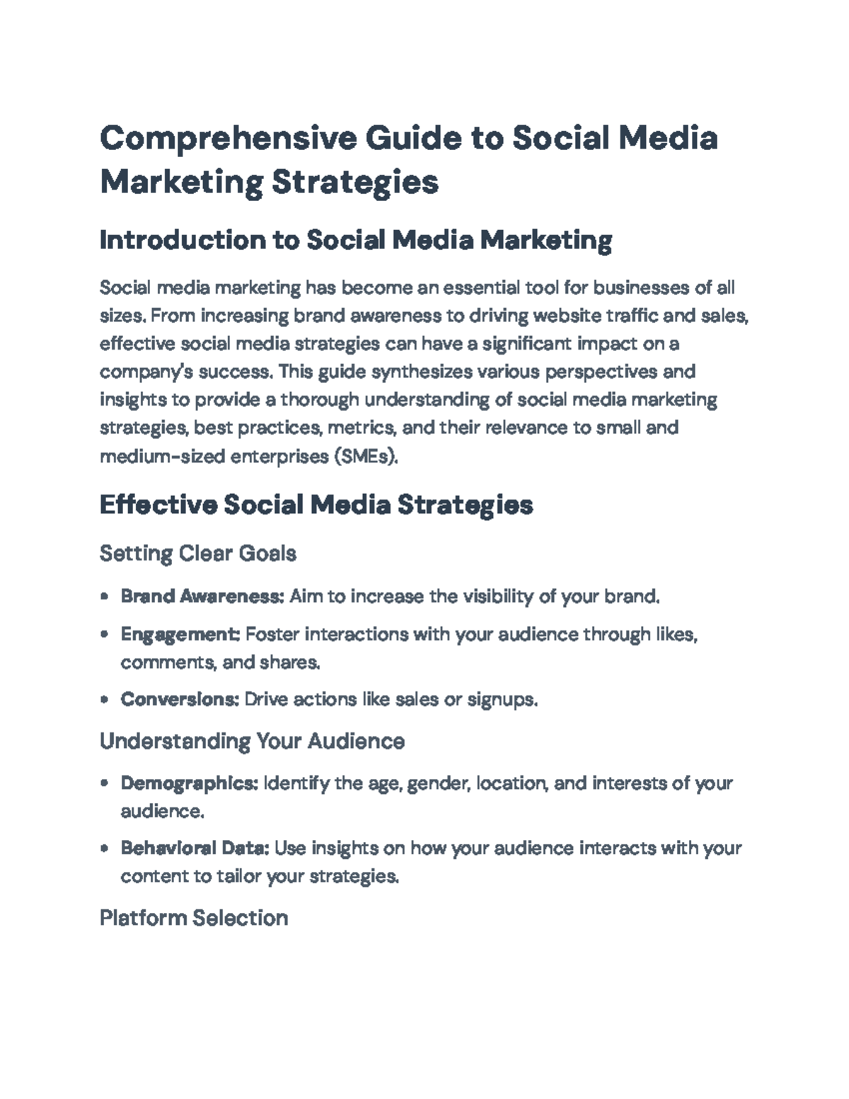 Comprehensive Guide to Social Media Marketing Strategies for SMEs ...