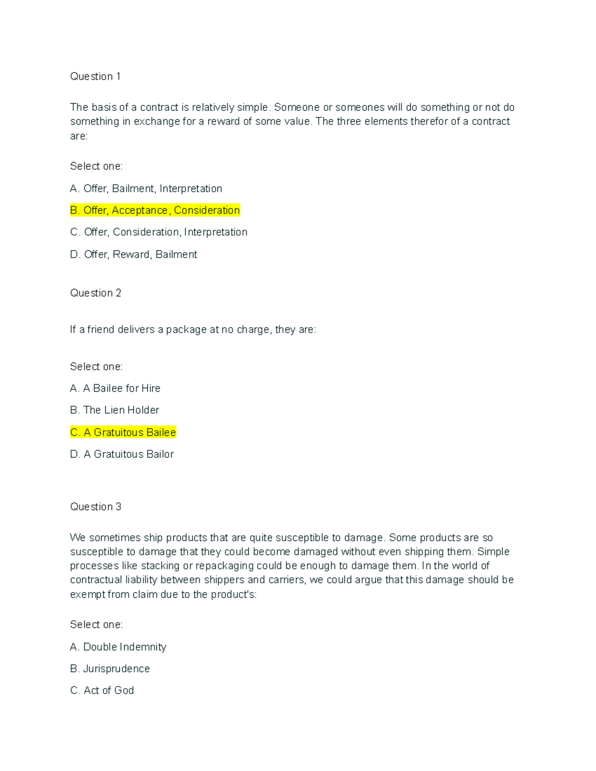 Quiz 5 - Contracts Review: Key Concepts & Questions - Studocu