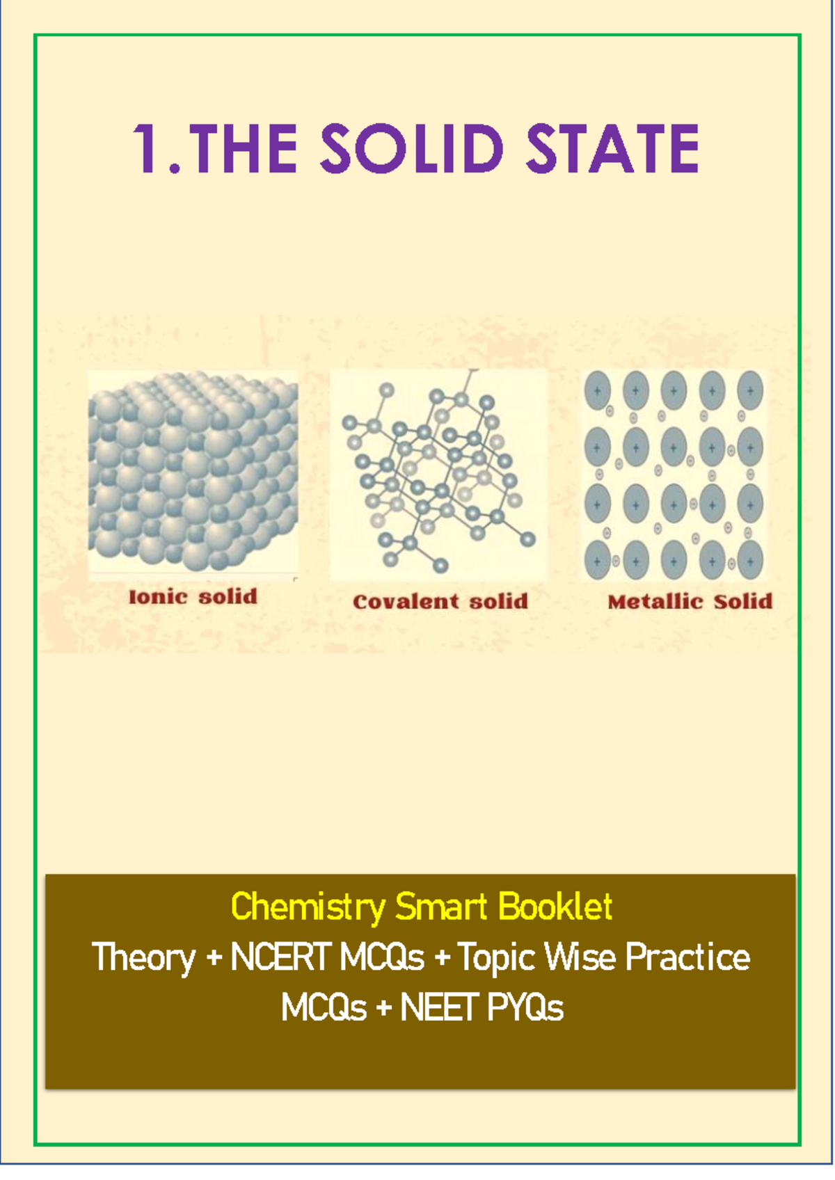 12TH Class Chemistry Chapter 1: Solid State Theory & MCQs - Studocu