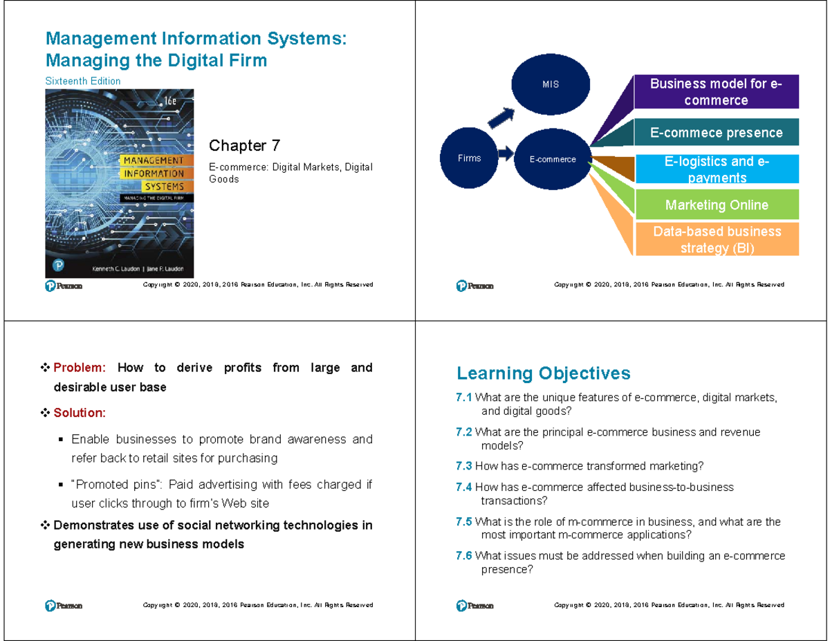 Lecture 7: E-Commerce and Digital Markets - Management Information ...