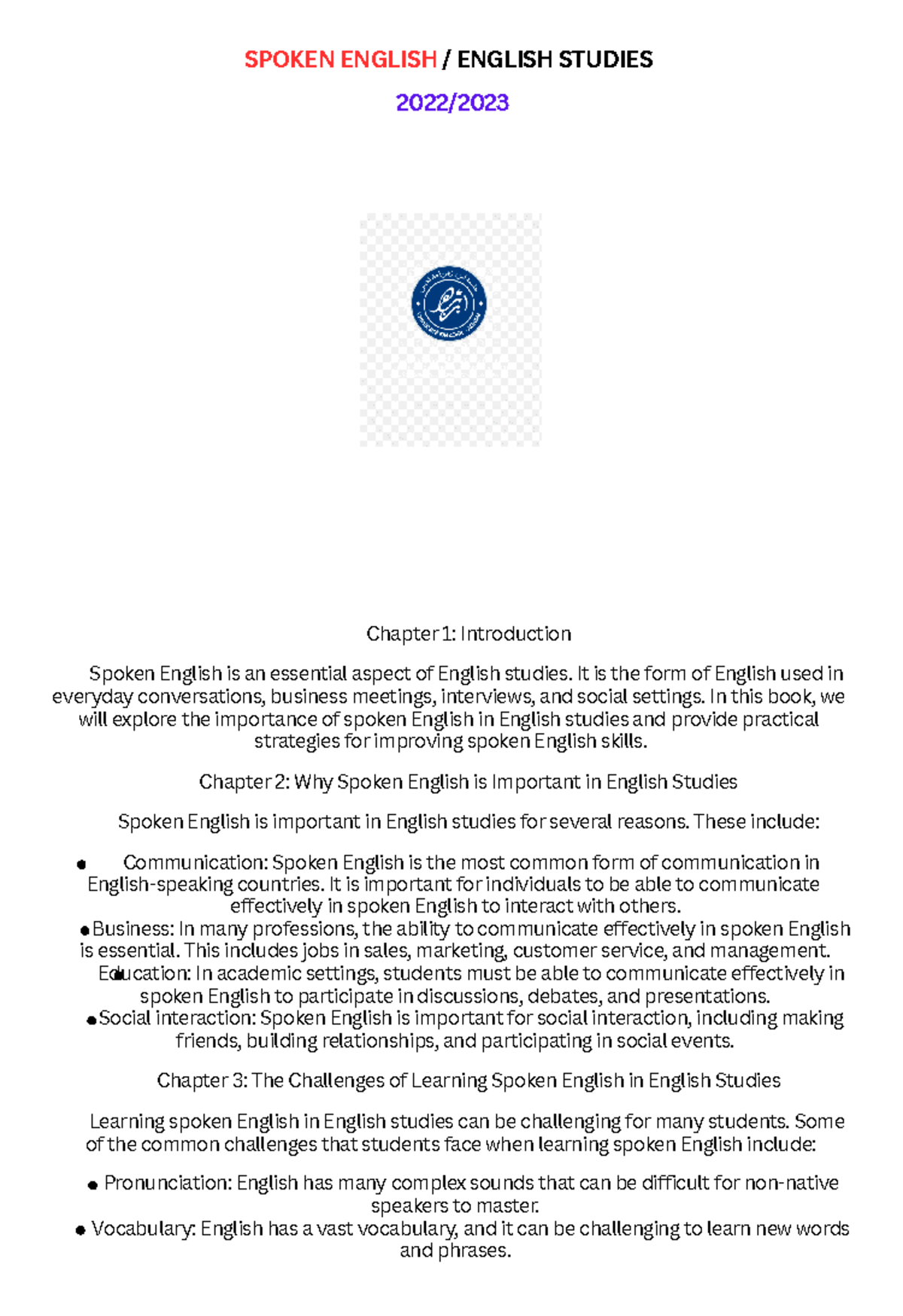 語学・辞書・学習参考書 TURN IN TO SPOKEN ENGLISH Spoken English S1 - SPOKEN ENGLISH / ENGLISH STUDIES 2022