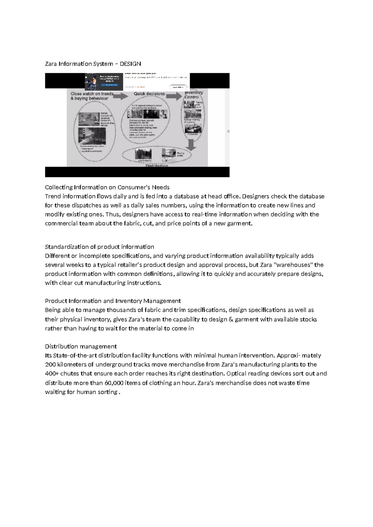 Zara System Design - Info Gathering, Inventory & Distribution ...