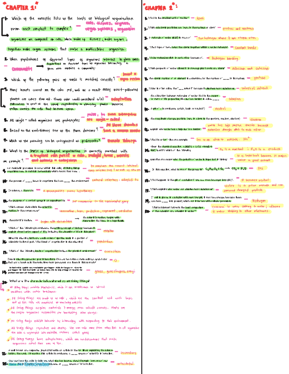 Biomolecules And Cellular Processes Study Guide For Bio 101 Studocu