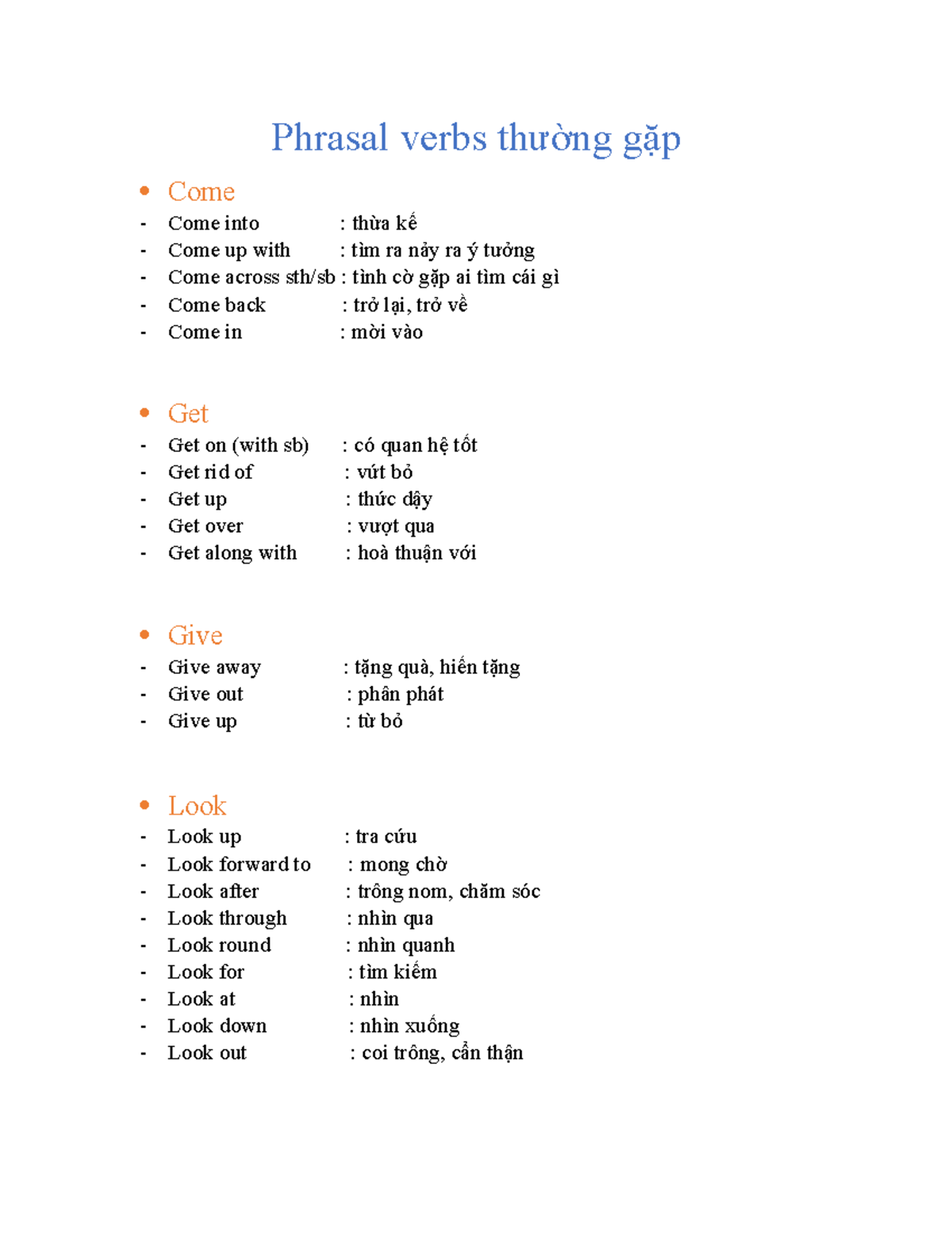 Phrasal Verbs for IELTS Preparation: Common Expressions Explained - Studocu