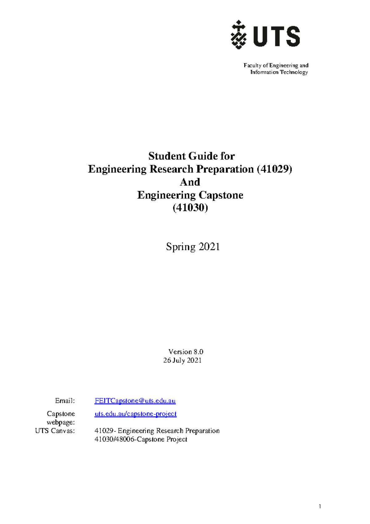 Capstone Student Guide Spring 2021 - 41029 - Studocu