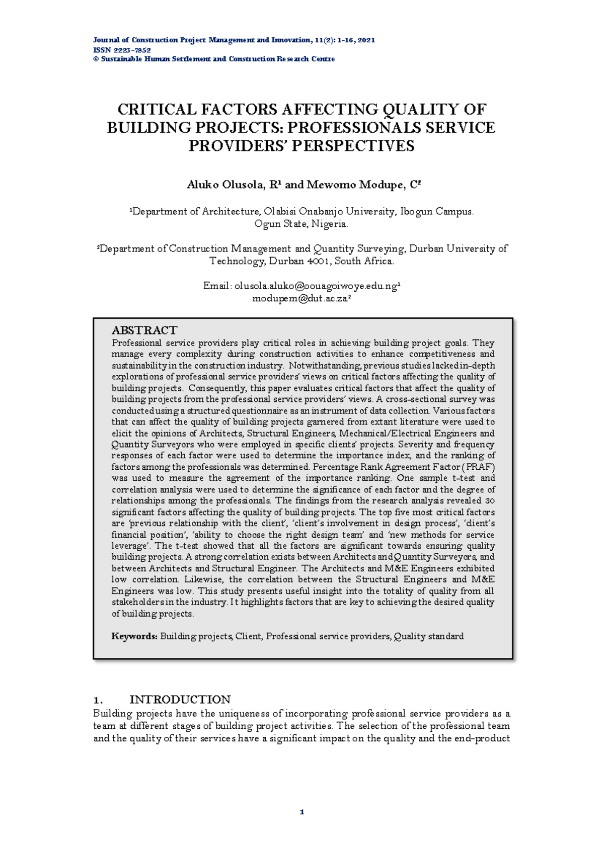 1-16+-+ Critical+ Factors+ Affecting+ Quality+OF+ Building+ Projects+ ...
