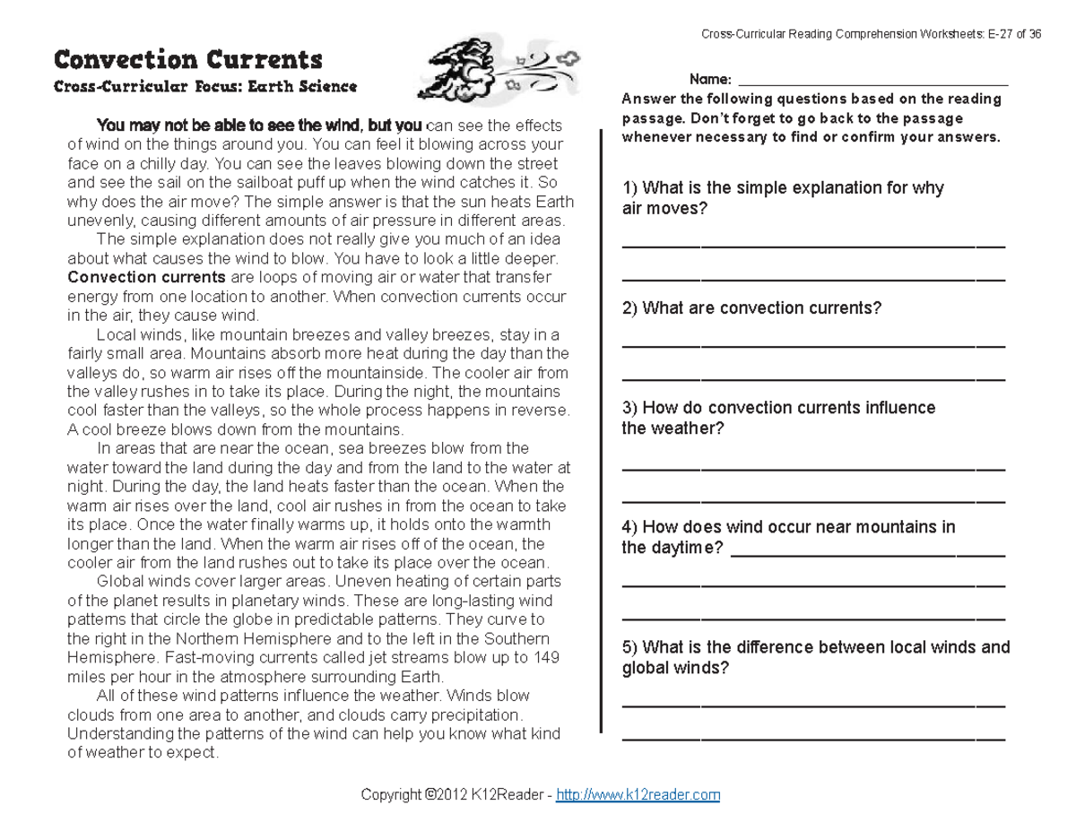 Gr5 Wk27: Understanding Convection Currents in Earth Science - Studocu