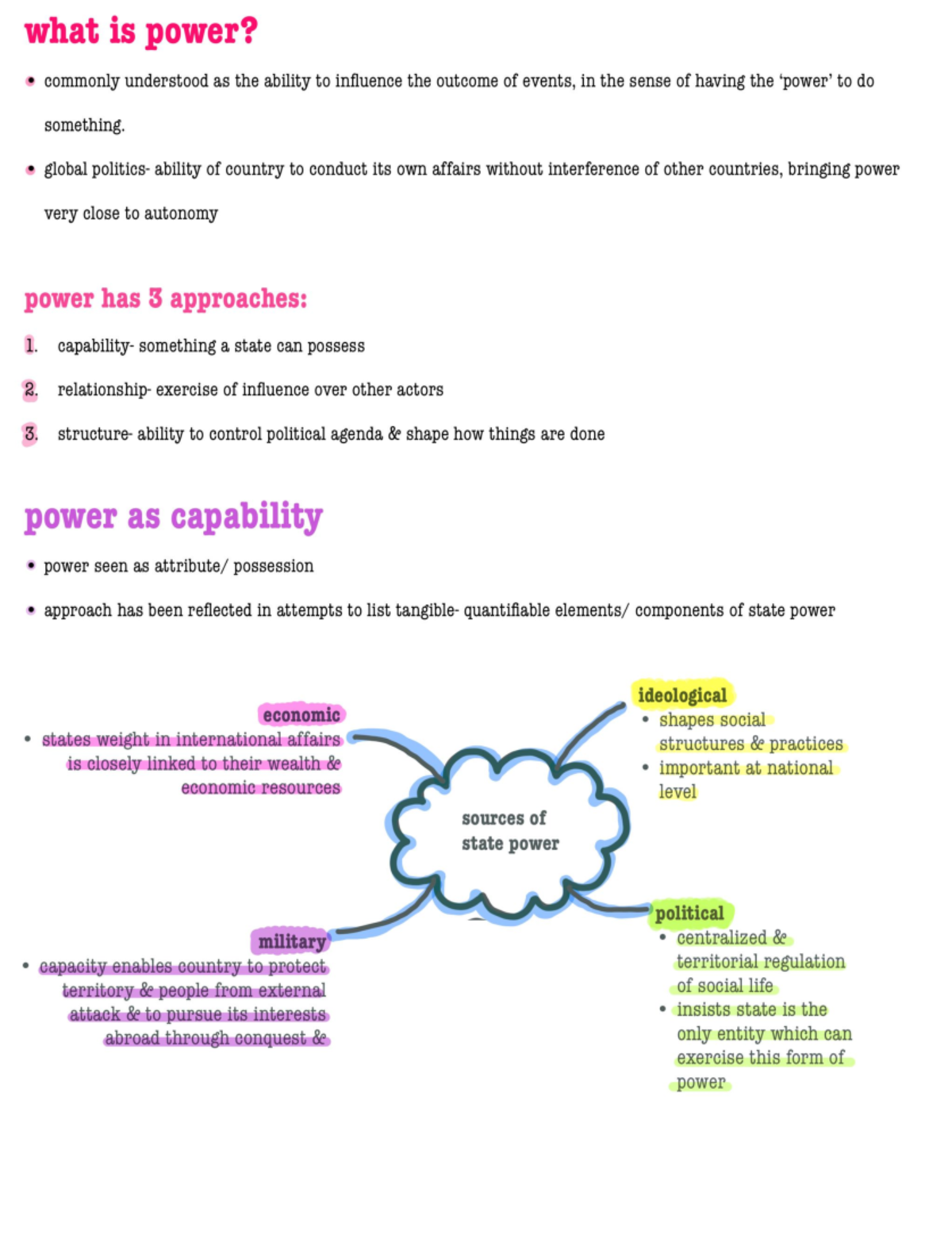Politics Summary Notes: Key Concepts and Theories Overview - Studocu