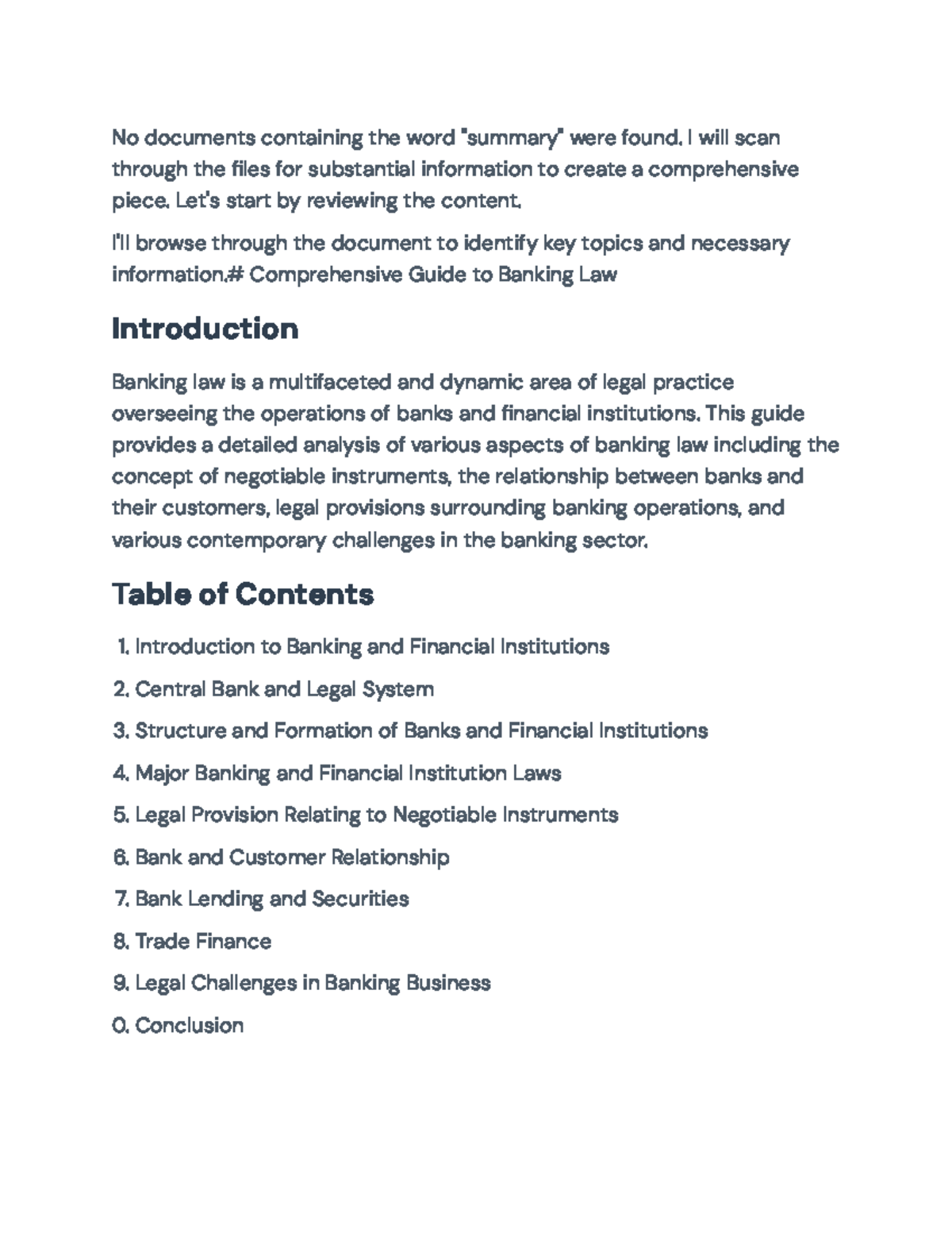 Comprehensive Guide to Banking Law & Negotiable Instruments Overview ...