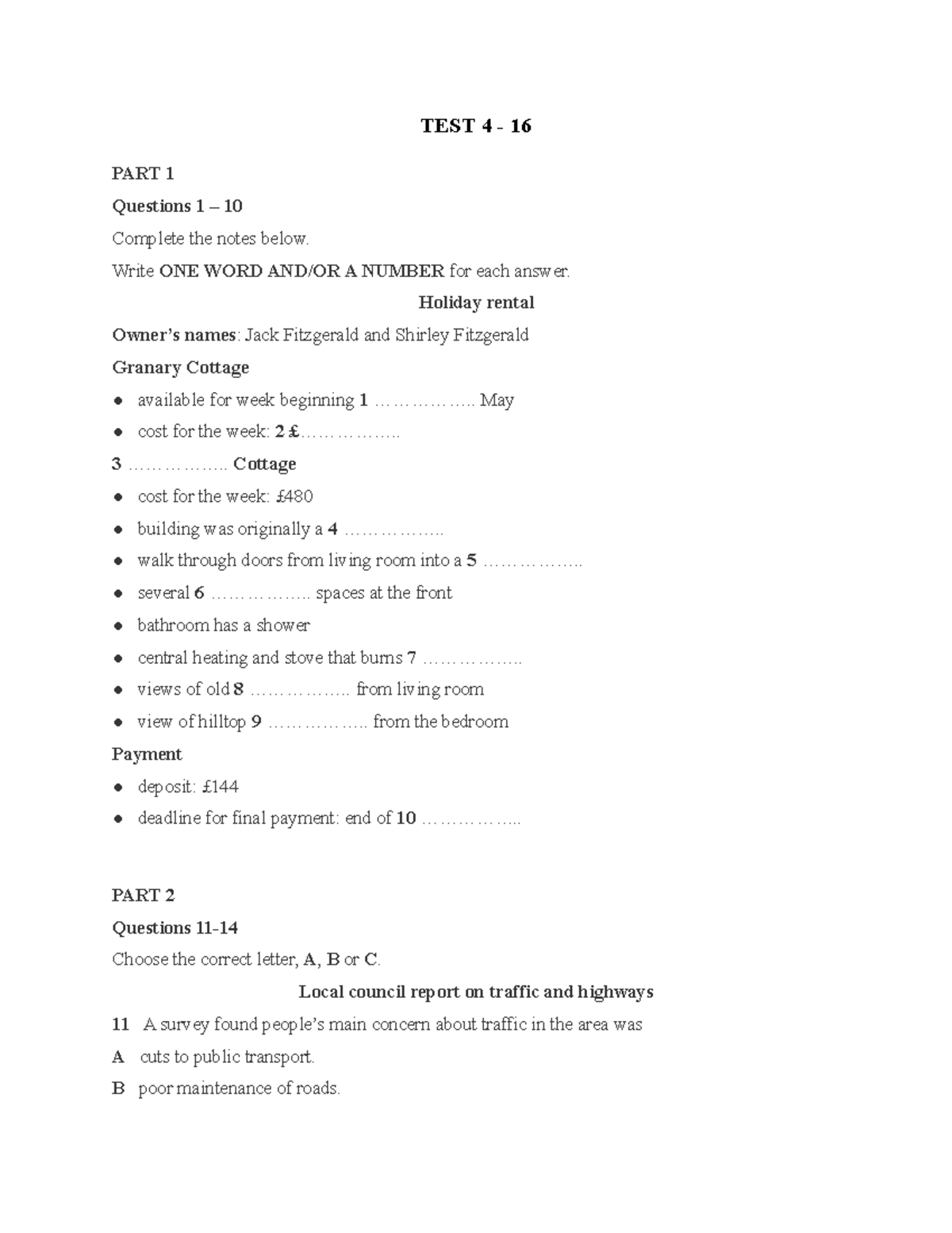TEST 4 - Complete Answers & Note Labels - Studocu