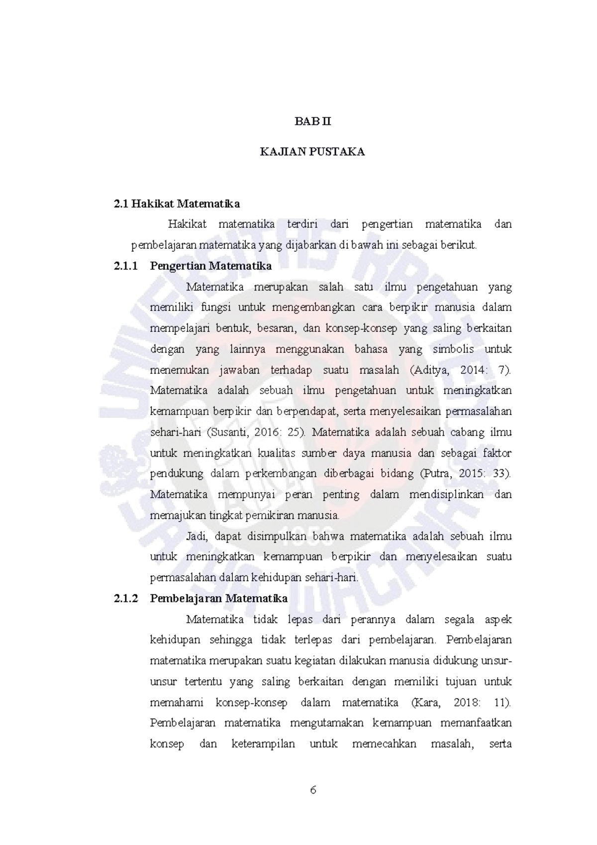T1 292016 097 Bab II - Kajian Pustaka: Model Pembelajaran Matematika ...