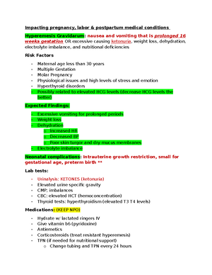 OB Exam 3 Review - Most tested and important content highlighted - OB ...