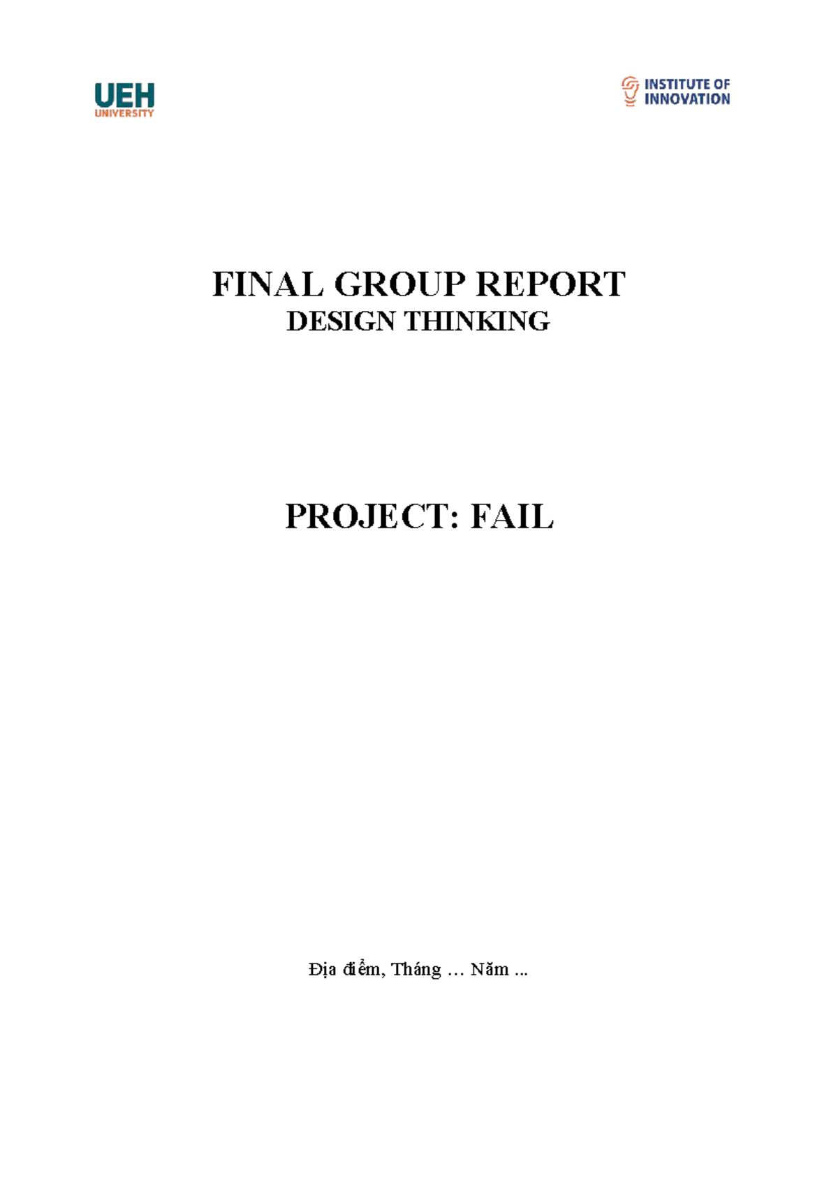 DT Grp Report Template - vvvvvvvvvvvvv - FINAL GROUP REPORT DESIGN ...