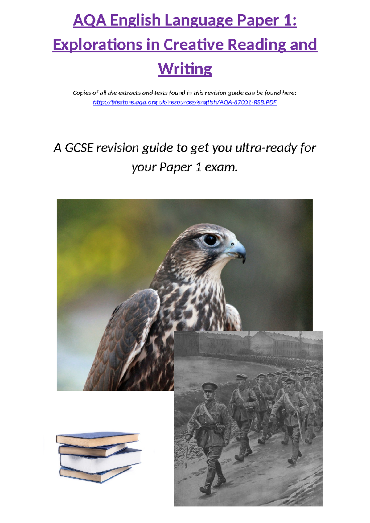 AQA English Language Paper 1: Creative Reading & Writing Revision Guide ...