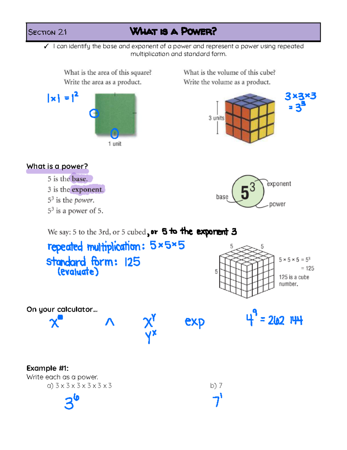 01.1a Quiz: Understanding Powers and Exponents - Studocu