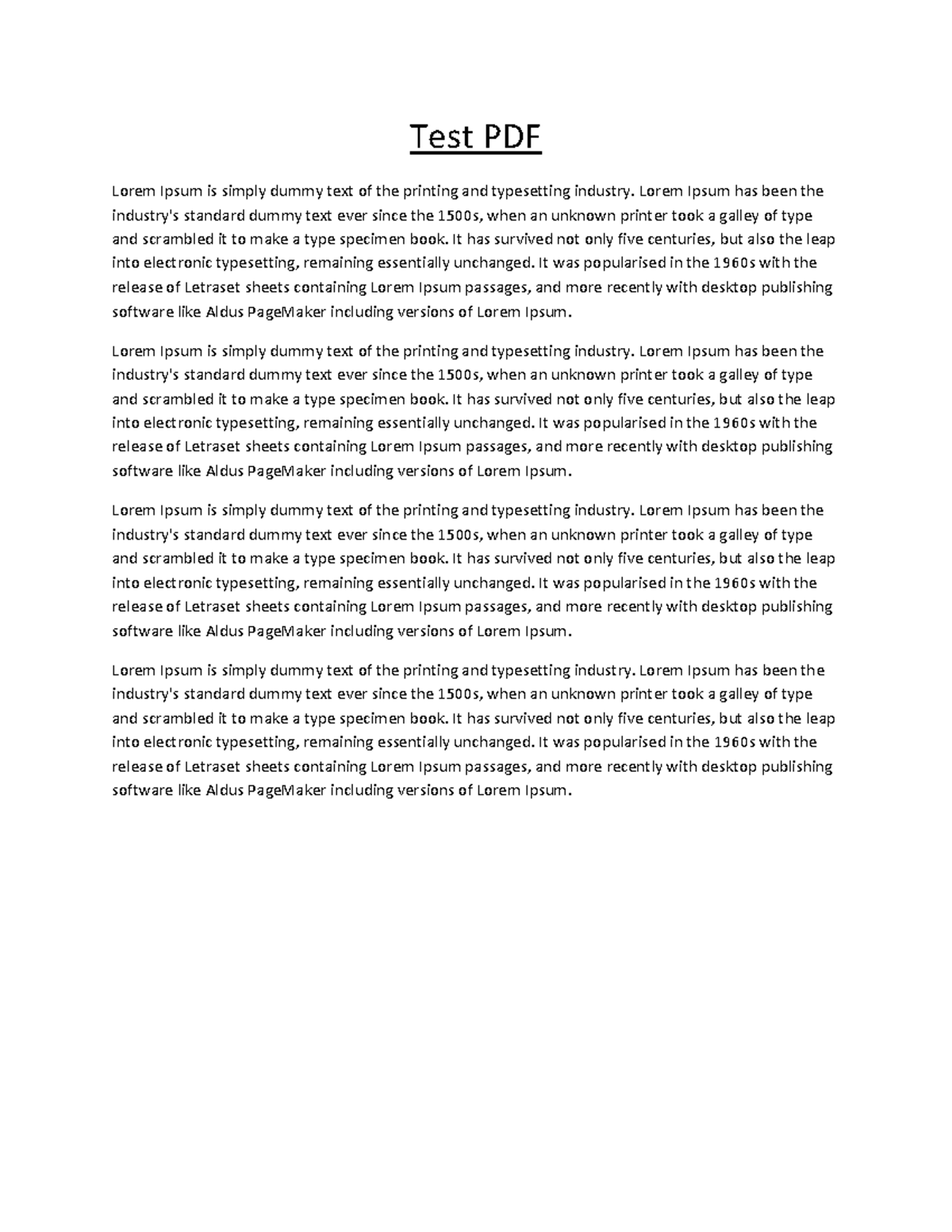 Test PDF: Overview of Lorem Ipsum in Typesetting History - Studeersnel