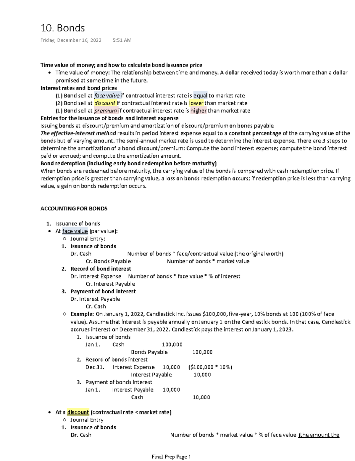 Chapter 10: Bonds - Understanding Issuance, Pricing, and Redemption ...
