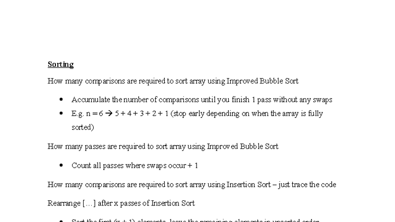 Visualgo Quiz Notes - Summary for Improved Bubble Sort & Graph ...