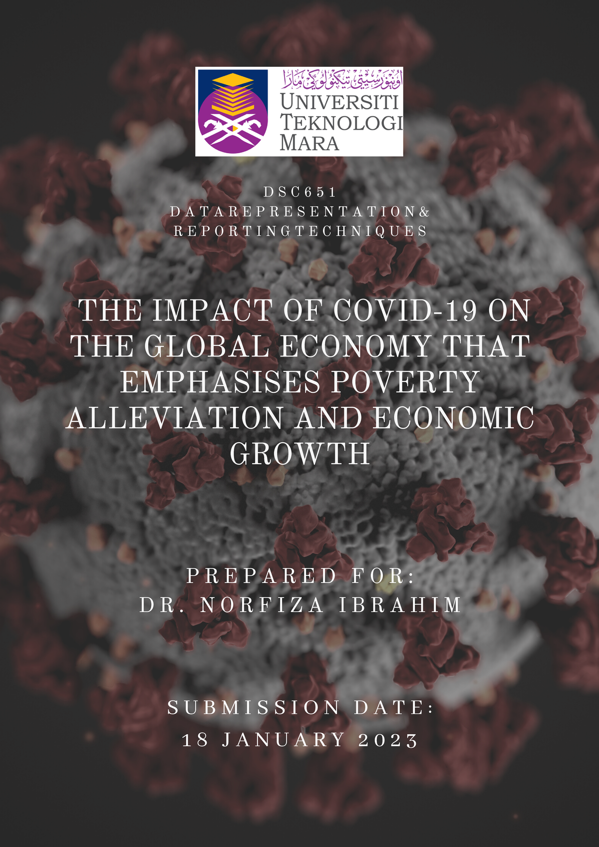 DSC651 Impact OF Covid-19 ON THE Global Economy THAT Emphasises Poverty ...