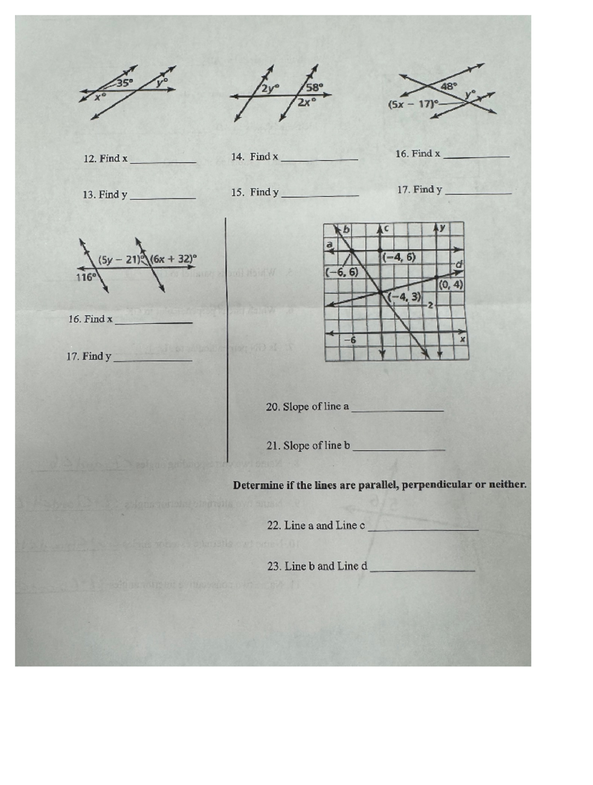 Geometry of Rectangles: Properties and Applications - 35° y 2y° 58° 48 ...