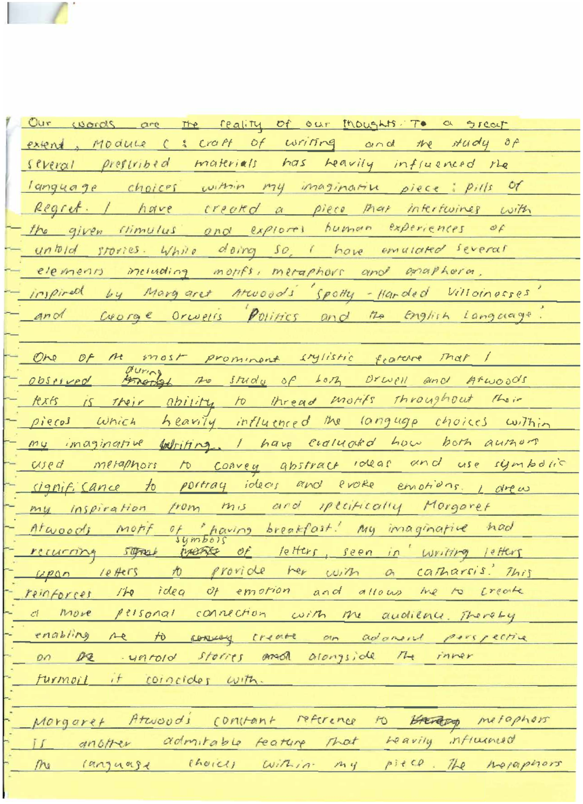 Reflection Sample for 8 Mark Assessment in Course Code C LU - Studocu